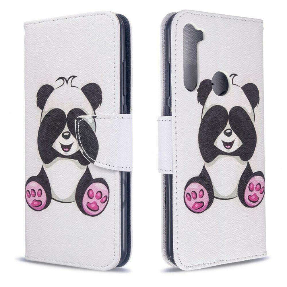 Flip Case Für Xiaomi Redmi Note 8T Panda-spaß