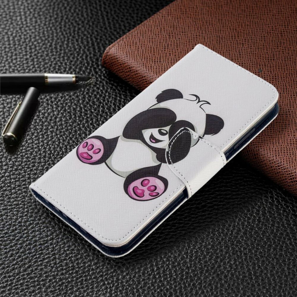 Flip Case Für Xiaomi Redmi Note 8T Panda-spaß