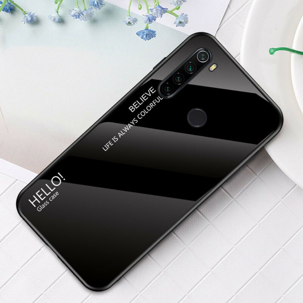 Handyhülle Für Xiaomi Redmi Note 8T Hallo Tempered Glass