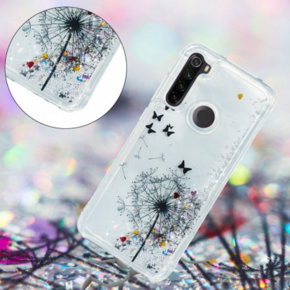 Hülle Für Xiaomi Redmi Note 8T Glitzerlöwenzahn