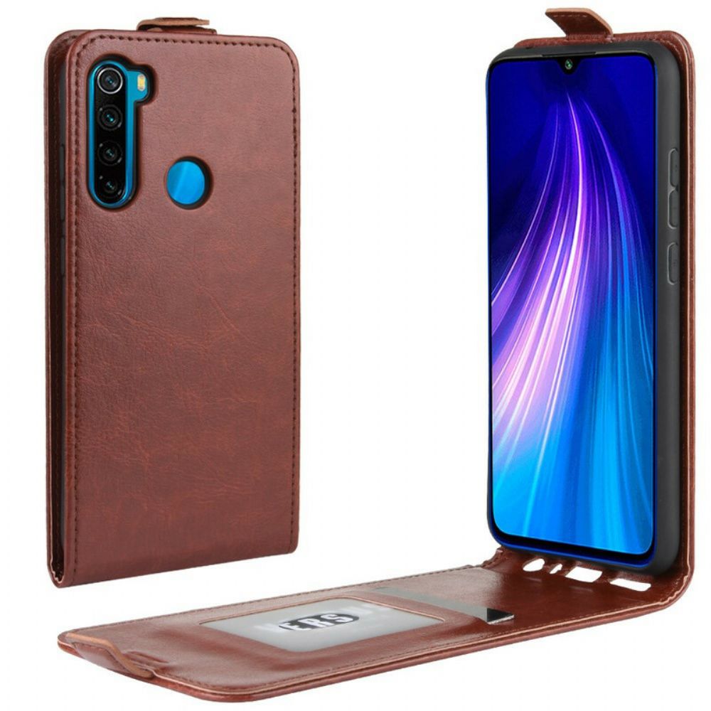 Lederhüllen Für Xiaomi Redmi Note 8T Flip Case Faltbarer Ledereffekt