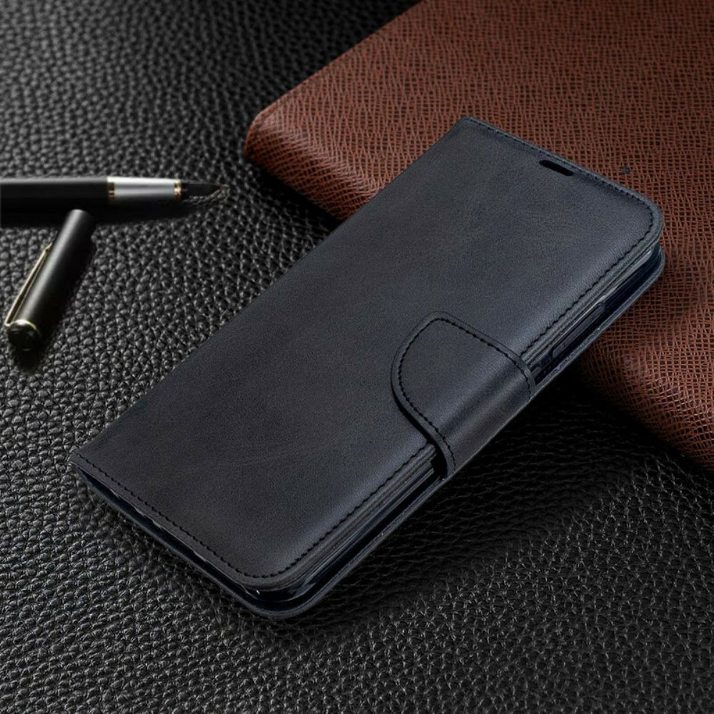 Lederhüllen Für Xiaomi Redmi Note 8T Flip Case Glatte Schräge Klappe