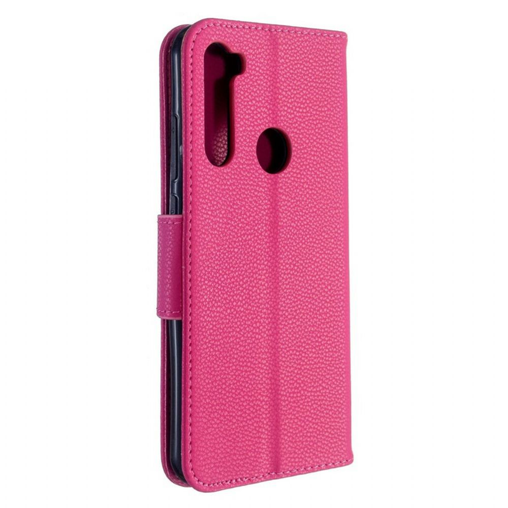 Lederhüllen Für Xiaomi Redmi Note 8T Flip Case Litschi-klappe Schräg