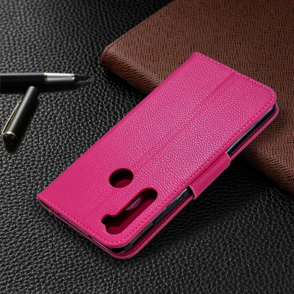 Lederhüllen Für Xiaomi Redmi Note 8T Flip Case Litschi-klappe Schräg