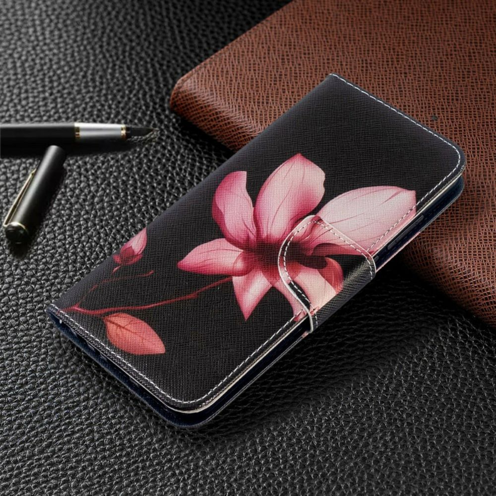 Lederhüllen Für Xiaomi Redmi Note 8T Rosa Blume