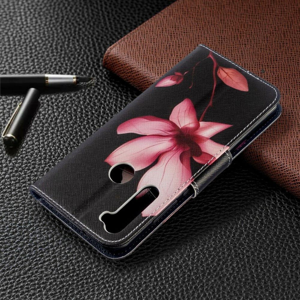 Lederhüllen Für Xiaomi Redmi Note 8T Rosa Blume