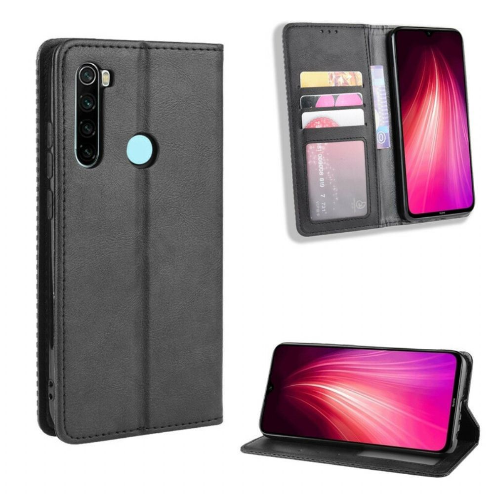 Schutzhülle Für Xiaomi Redmi Note 8T Flip Case Stilisierter Vintage-ledereffekt