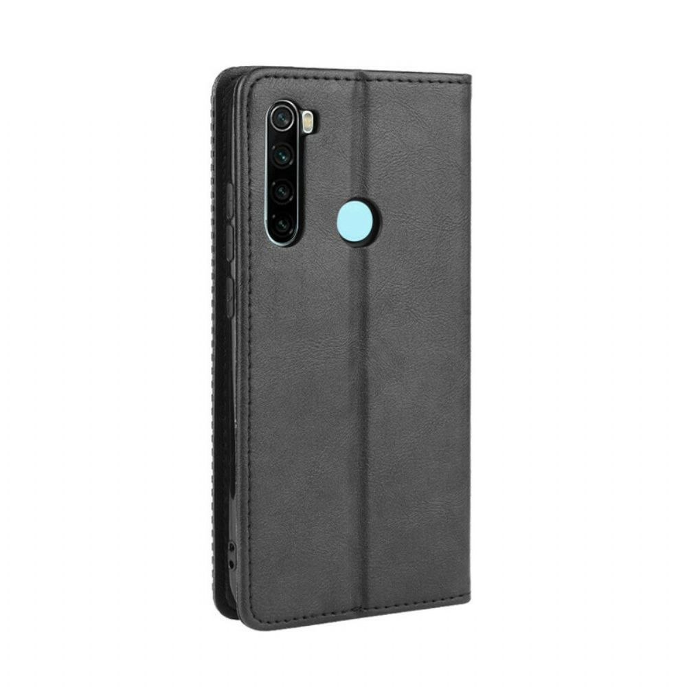 Schutzhülle Für Xiaomi Redmi Note 8T Flip Case Stilisierter Vintage-ledereffekt