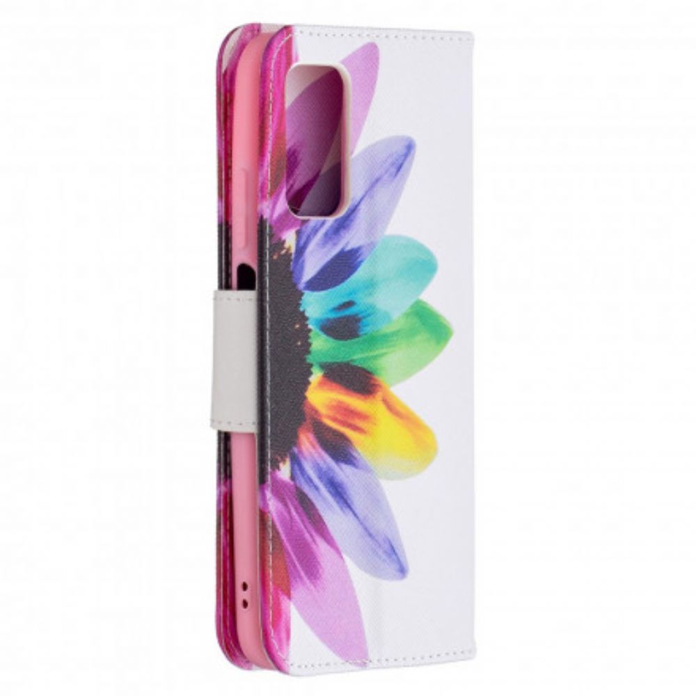 Flip Case Für Poco M3 Aquarell Blume