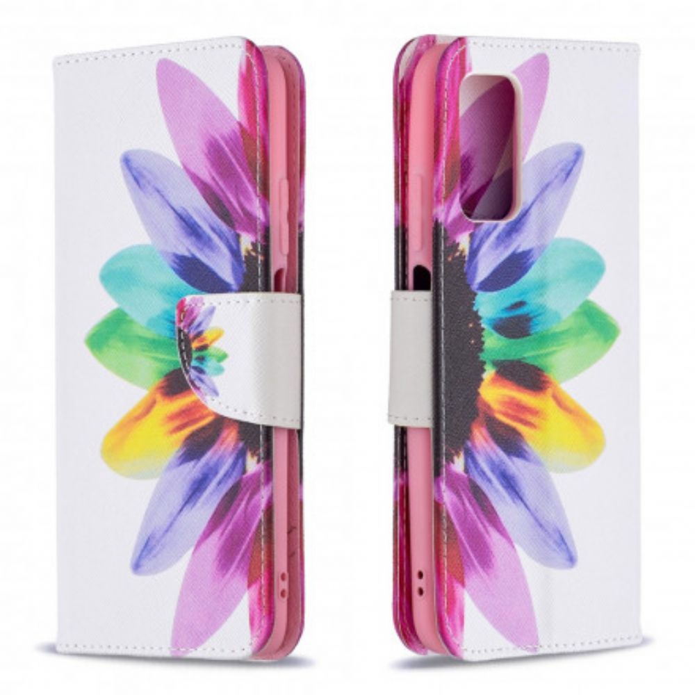 Flip Case Für Poco M3 Aquarell Blume