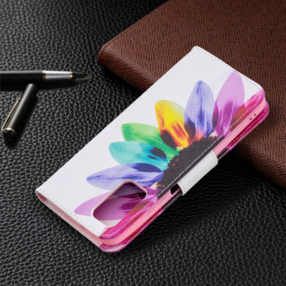 Flip Case Für Poco M3 Aquarell Blume