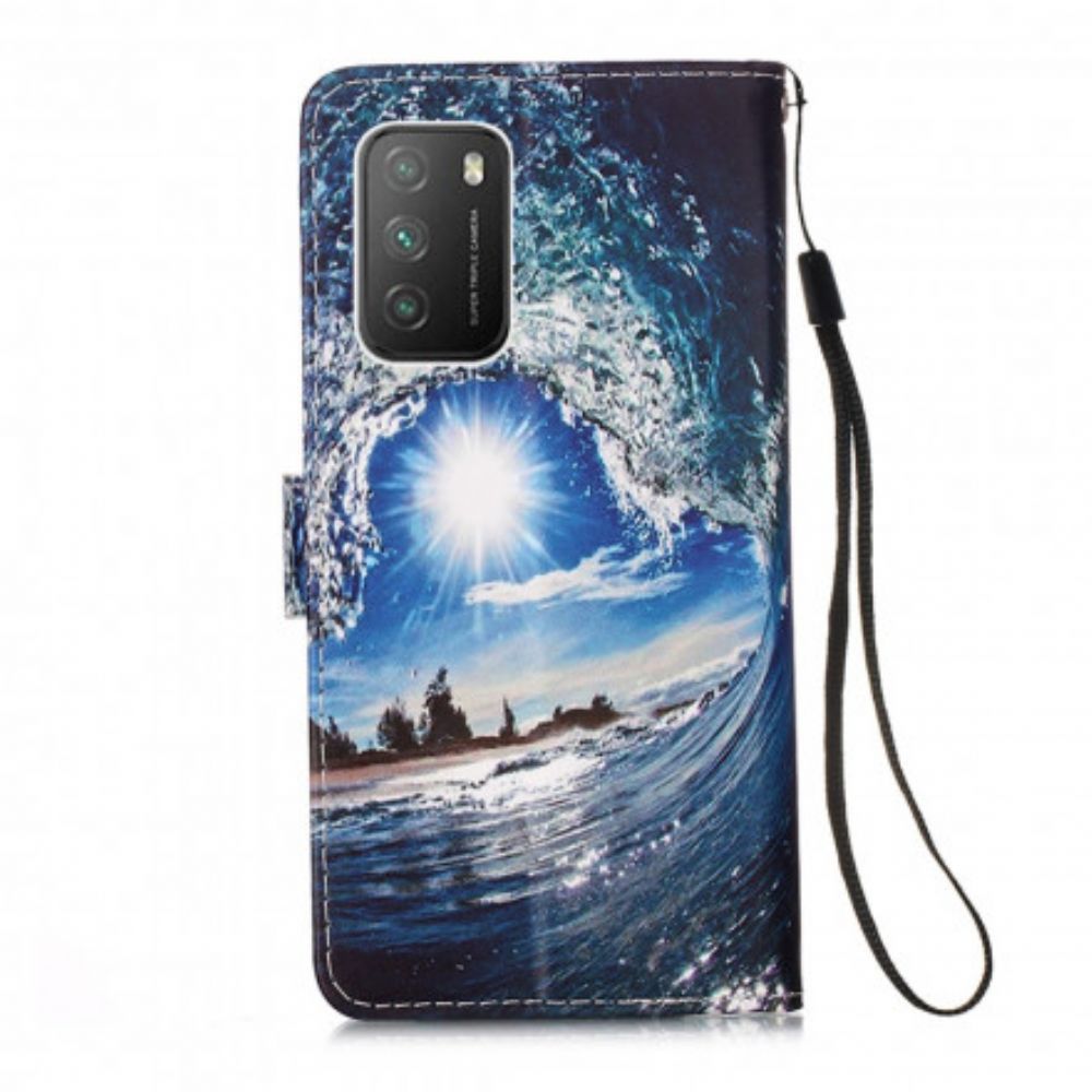 Flip Case Für Poco M3 Mit Kordel Landscape Daydreams Mit Riemen