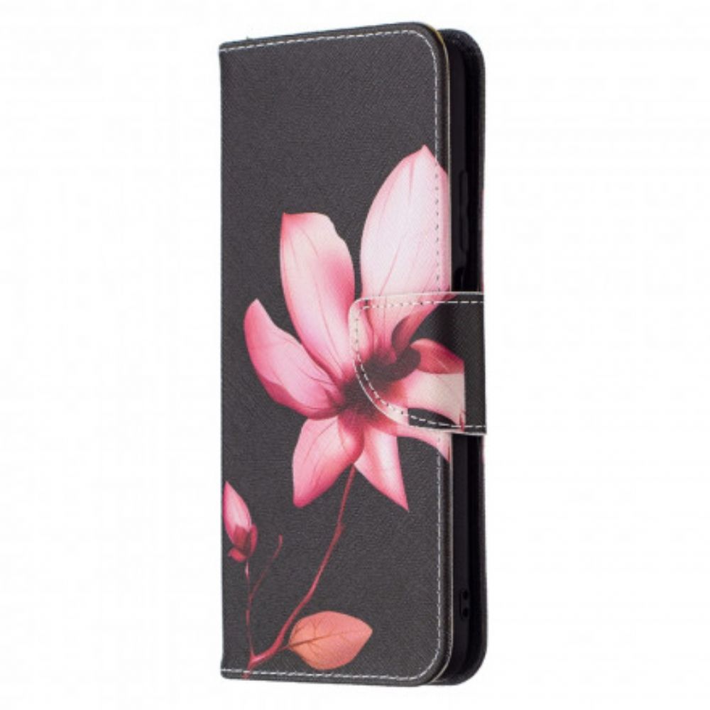 Flip Case Für Poco M3 Rosa Blume