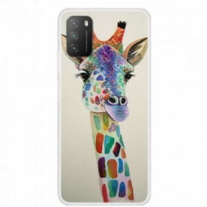 Hülle Für Poco M3 Bunte Giraffe