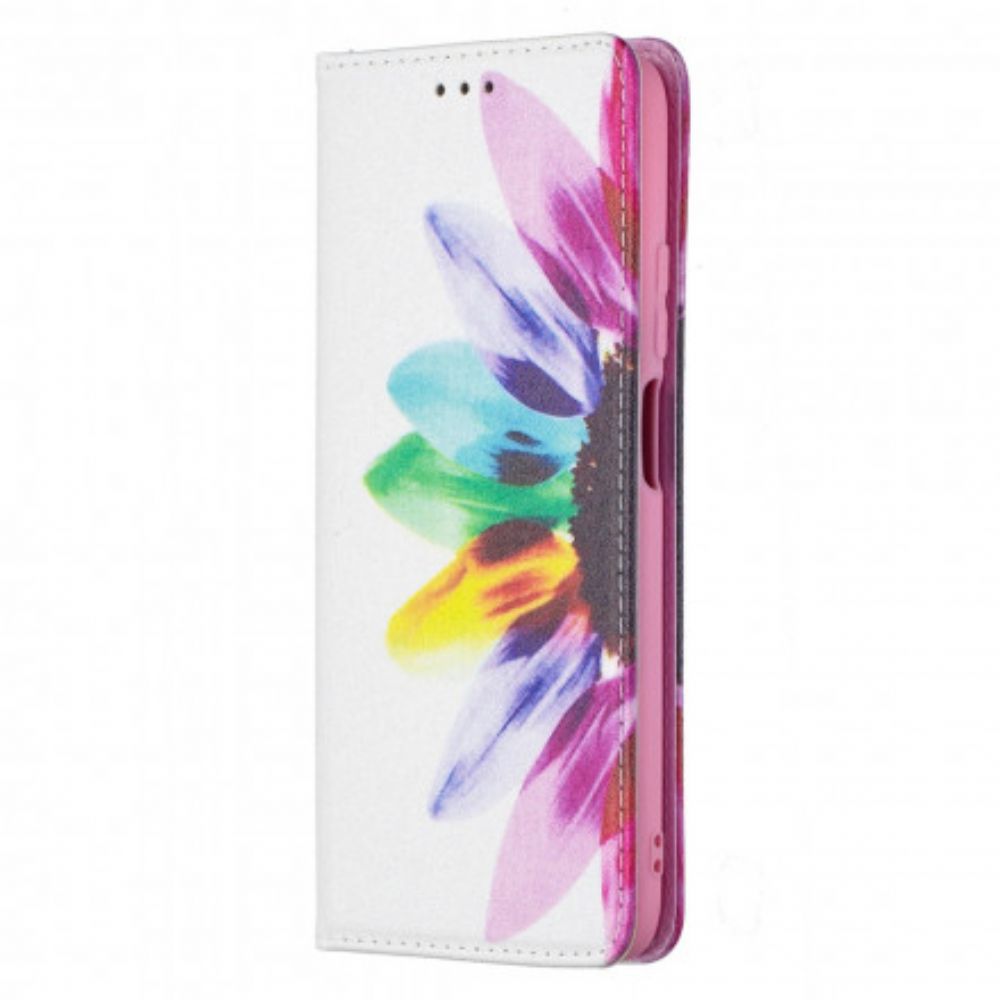 Schutzhülle Für Poco M3 Flip Case Aquarell Blume