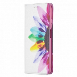 Schutzhülle Für Poco M3 Flip Case Aquarell Blume