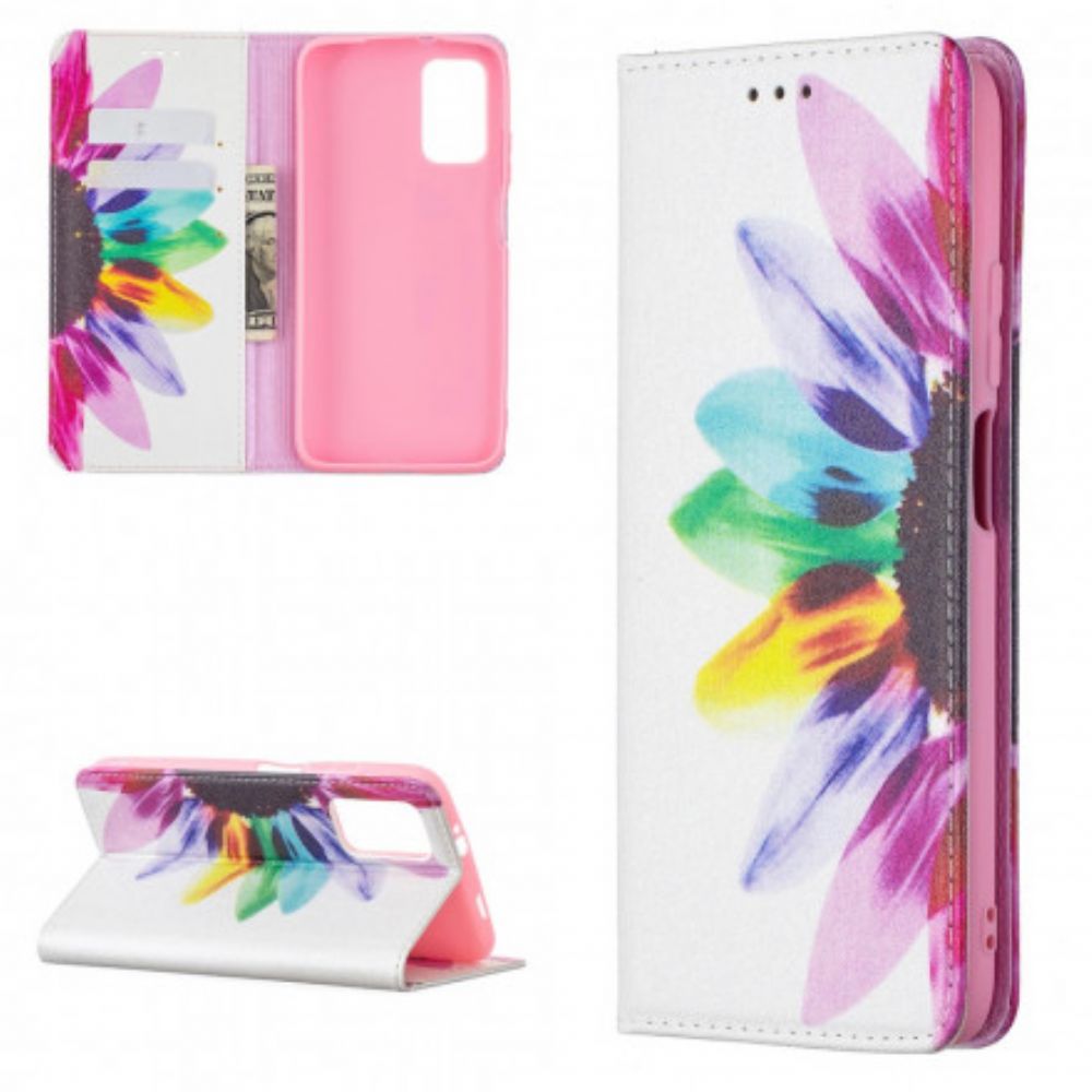 Schutzhülle Für Poco M3 Flip Case Aquarell Blume