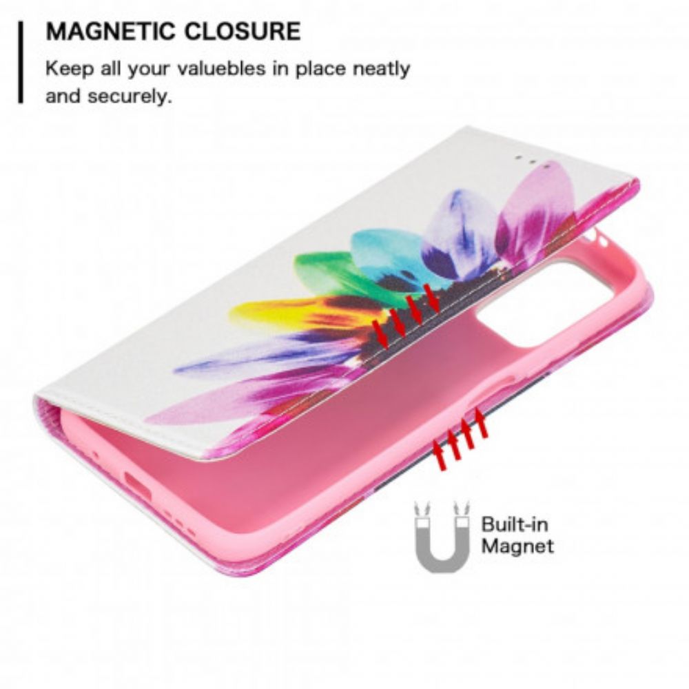 Schutzhülle Für Poco M3 Flip Case Aquarell Blume