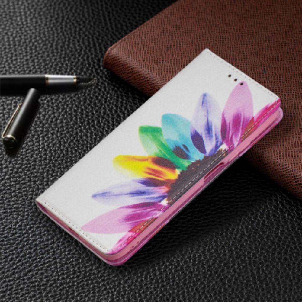 Schutzhülle Für Poco M3 Flip Case Aquarell Blume