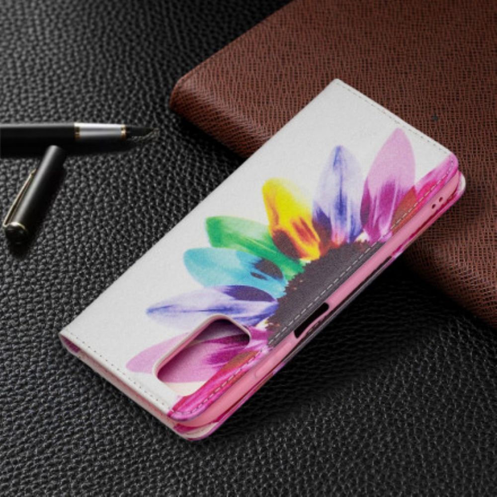 Schutzhülle Für Poco M3 Flip Case Aquarell Blume