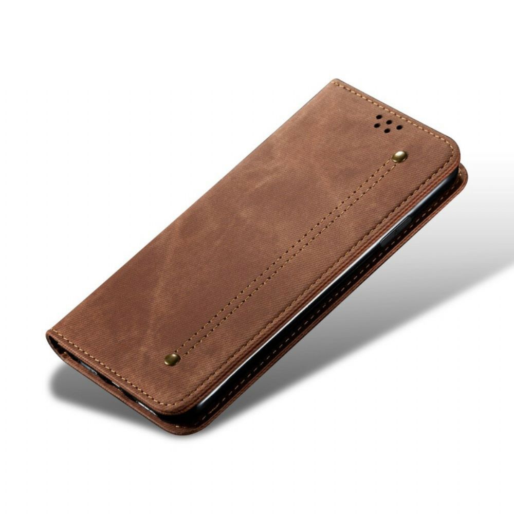 Schutzhülle Für Poco M3 Flip Case Jeansstoff