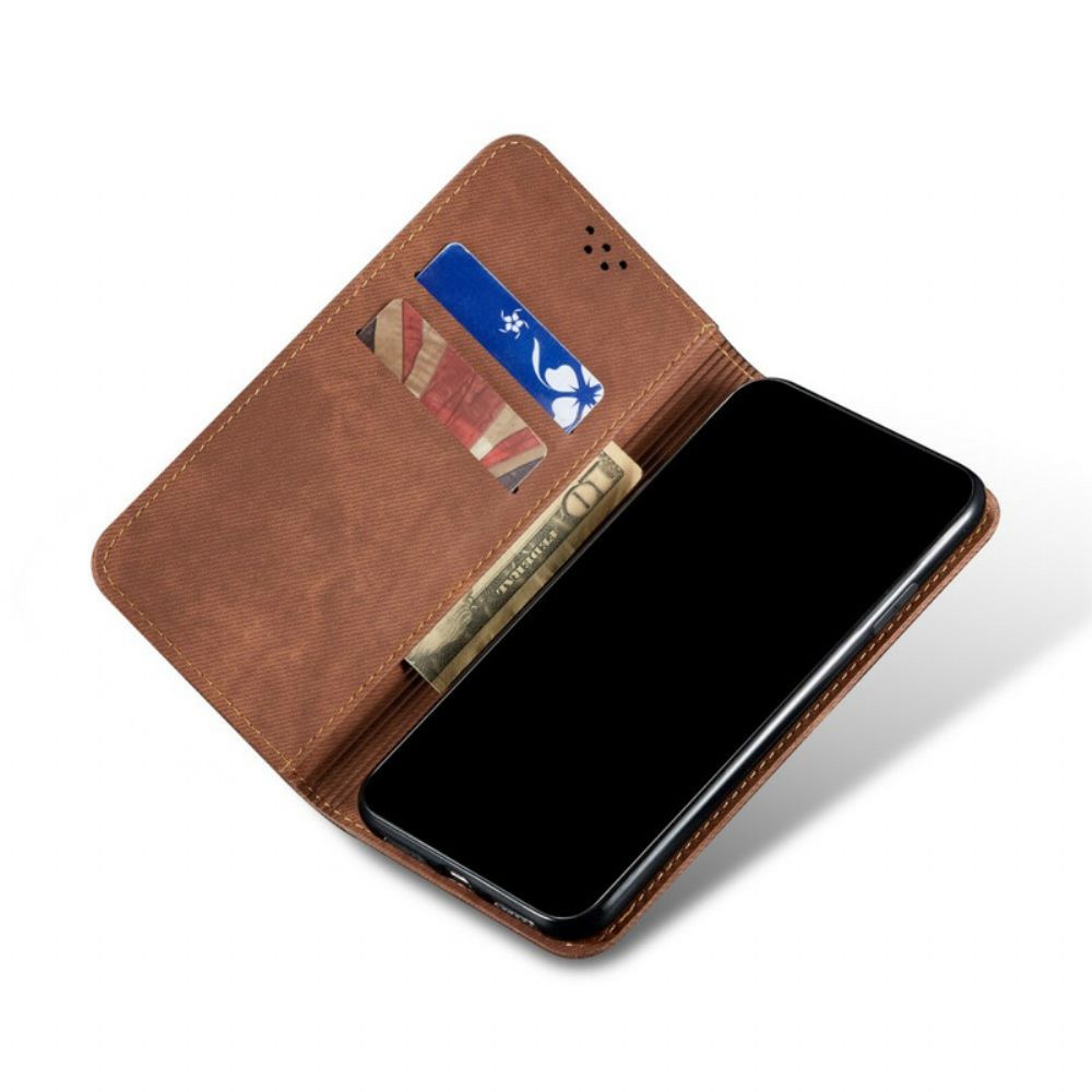 Schutzhülle Für Poco M3 Flip Case Jeansstoff