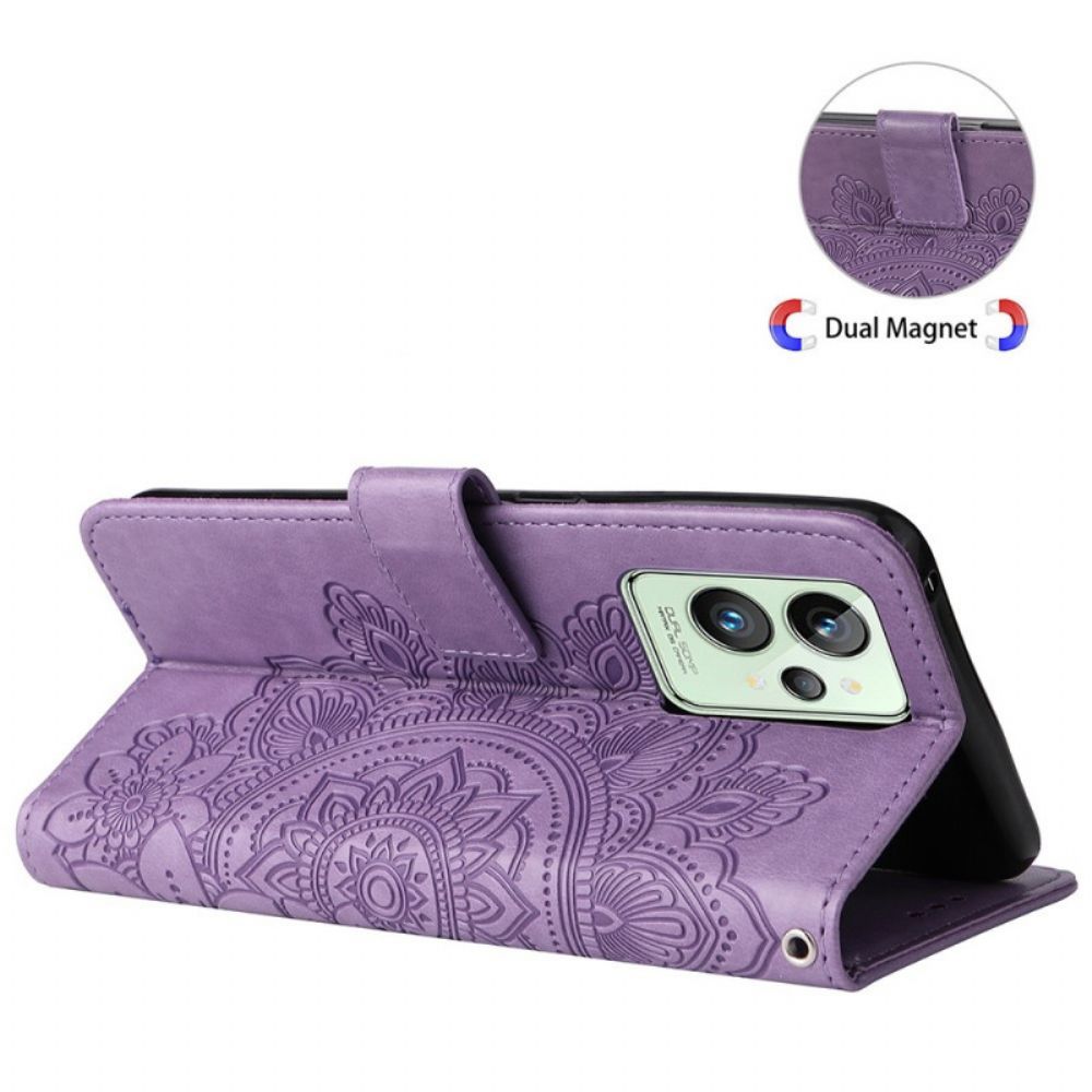 Flip Case Für Realme GT2 Pro Mit Kordel Tanga-mandala