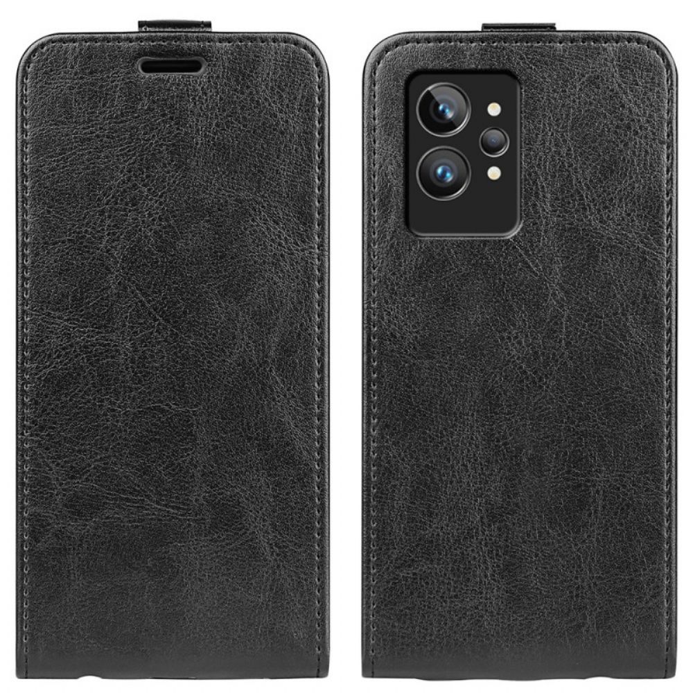 Lederhüllen Für Realme GT2 Pro Flip Case Vertikale Klappe