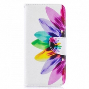 Flip Case Für Samsung Galaxy A50 Aquarell Blume