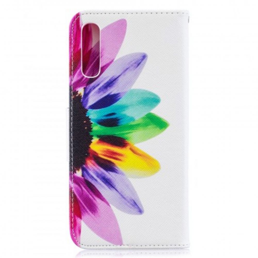 Flip Case Für Samsung Galaxy A50 Aquarell Blume