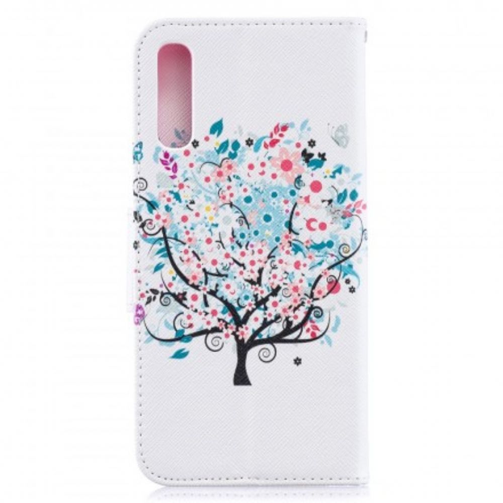 Flip Case Für Samsung Galaxy A50 Blumiger Baum