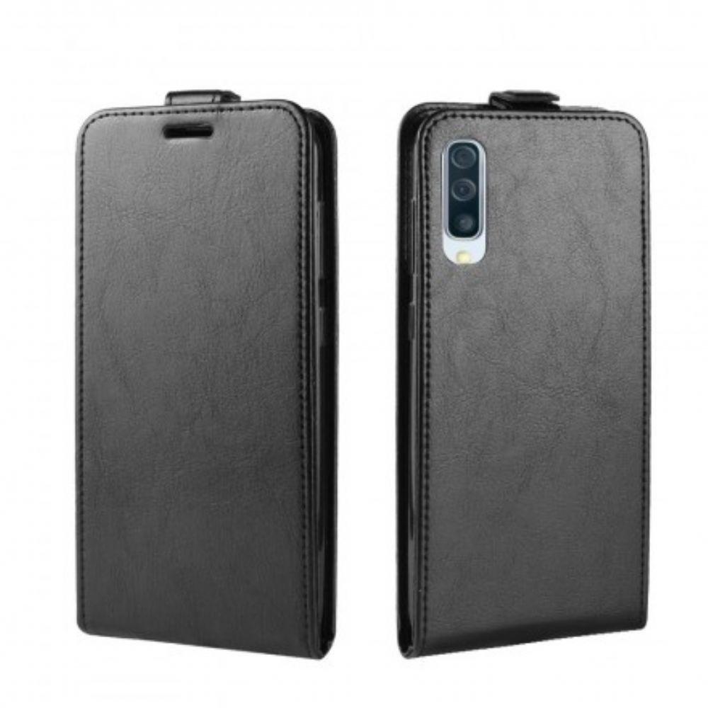 Flip Case Für Samsung Galaxy A50 Flip Case Faltbarer Ledereffekt