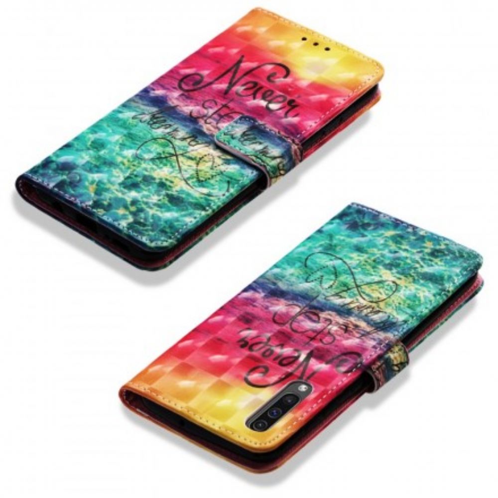 Flip Case Für Samsung Galaxy A50 Hören Sie Nie Auf Zu Träumen