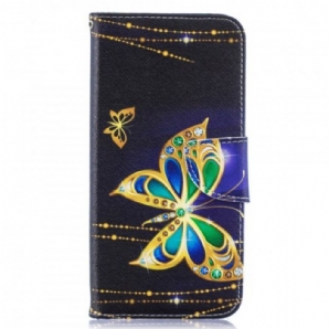 Flip Case Für Samsung Galaxy A50 Magischer Schmetterling