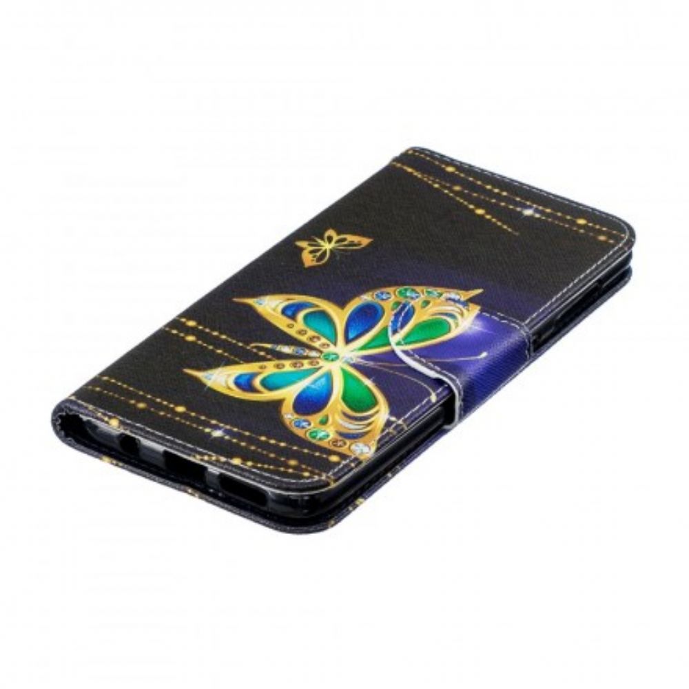 Flip Case Für Samsung Galaxy A50 Magischer Schmetterling