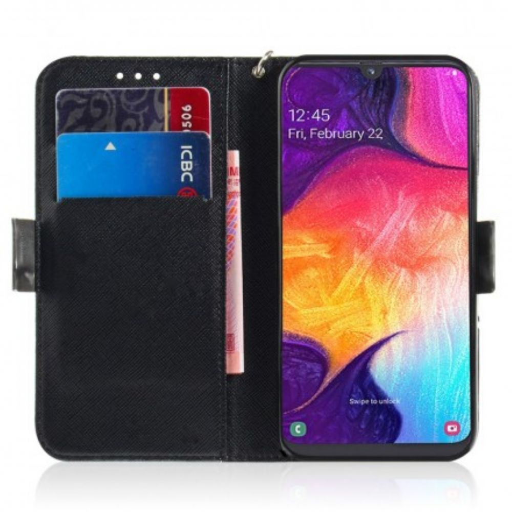 Flip Case Für Samsung Galaxy A50 Mit Kordel Tanga-safaritiere