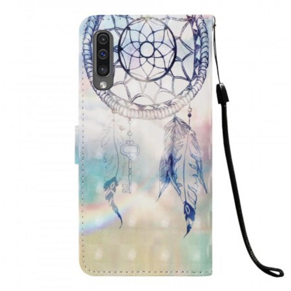 Flip Case Für Samsung Galaxy A50 Pastellfarbener Traumfänger