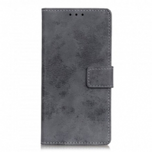 Flip Case Für Samsung Galaxy A50 Vintage-leder-effekt