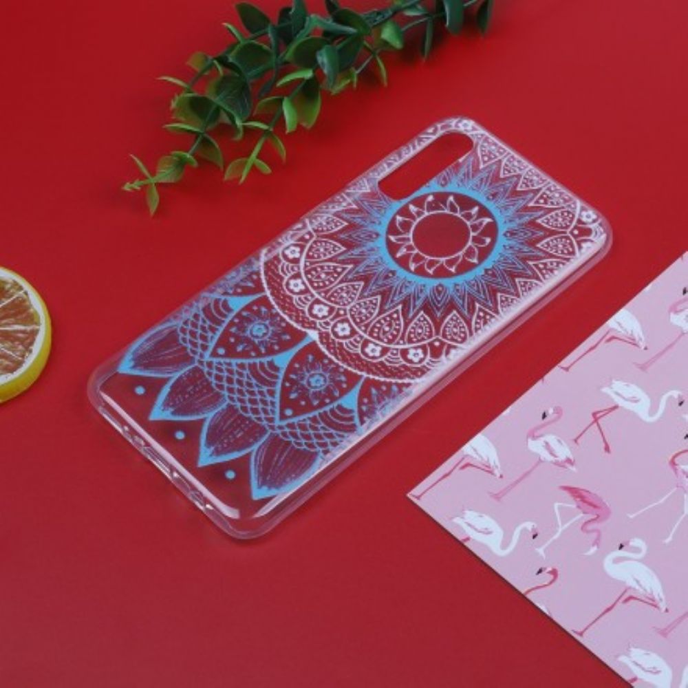 Handyhülle Für Samsung Galaxy A50 Transparent Farbiges Mandala