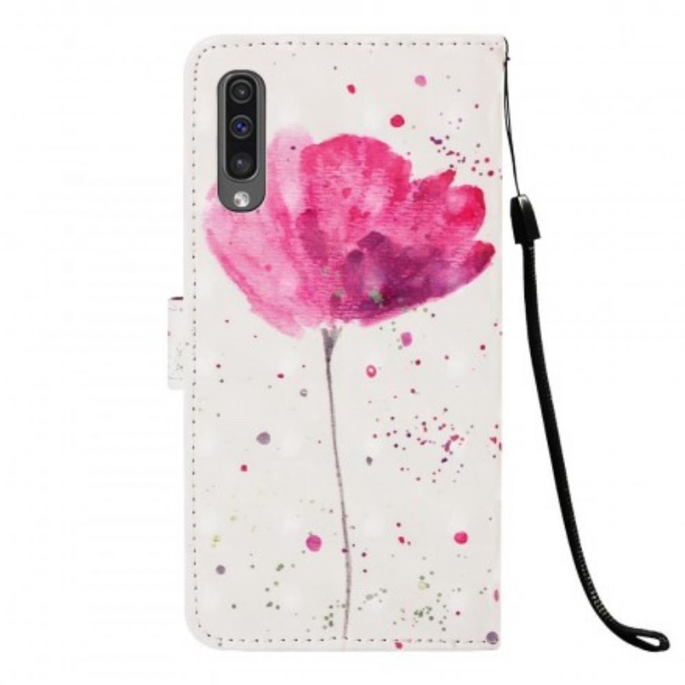 Hülle Flip Case Für Samsung Galaxy A50 Wasserfarbenes Halfter