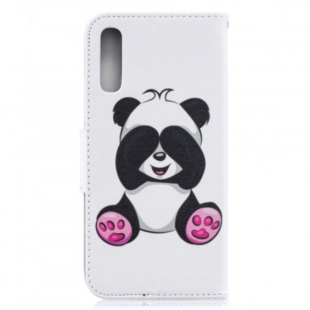 Lederhüllen Für Samsung Galaxy A50 Panda-spaß