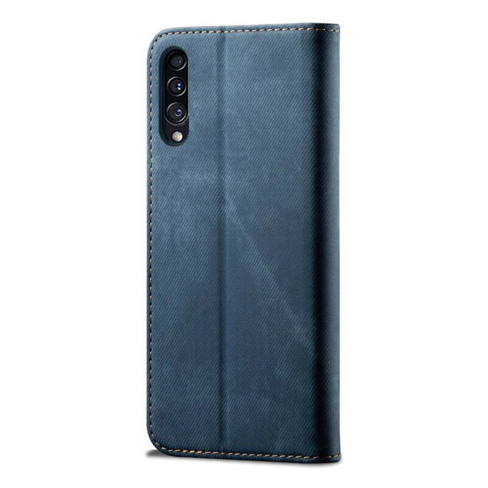 Schutzhülle Für Samsung Galaxy A50 Flip Case Jeansstoff