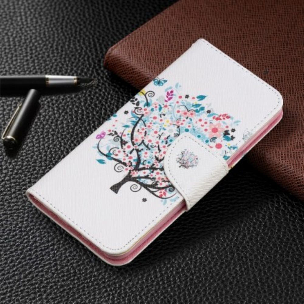 Flip Case Für Samsung Galaxy A20e Blumiger Baum