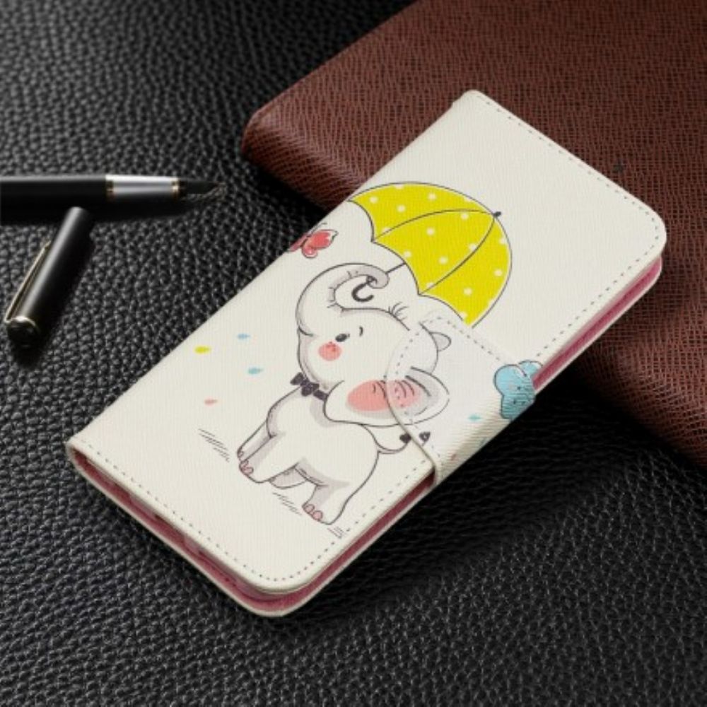 Flip Case Für Samsung Galaxy A20e Elefantenbaby