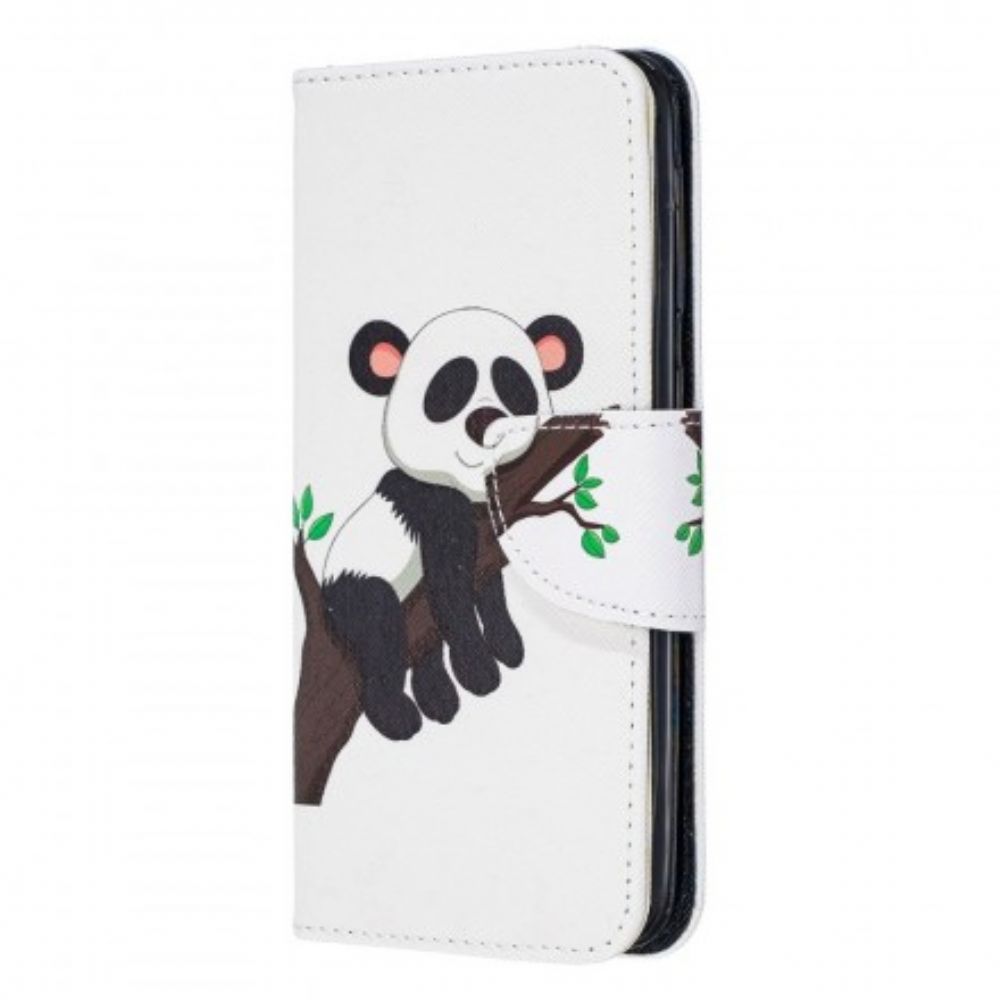 Flip Case Für Samsung Galaxy A20e Fauler Panda