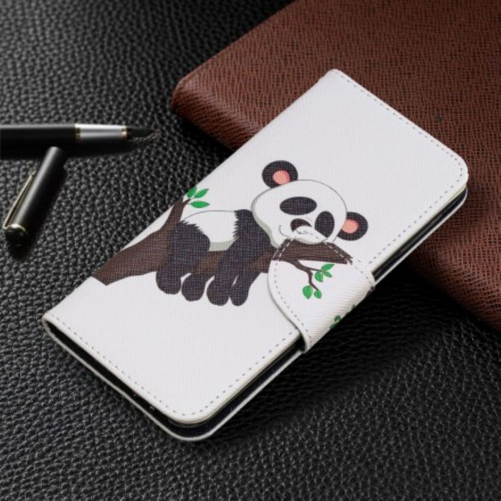 Flip Case Für Samsung Galaxy A20e Fauler Panda