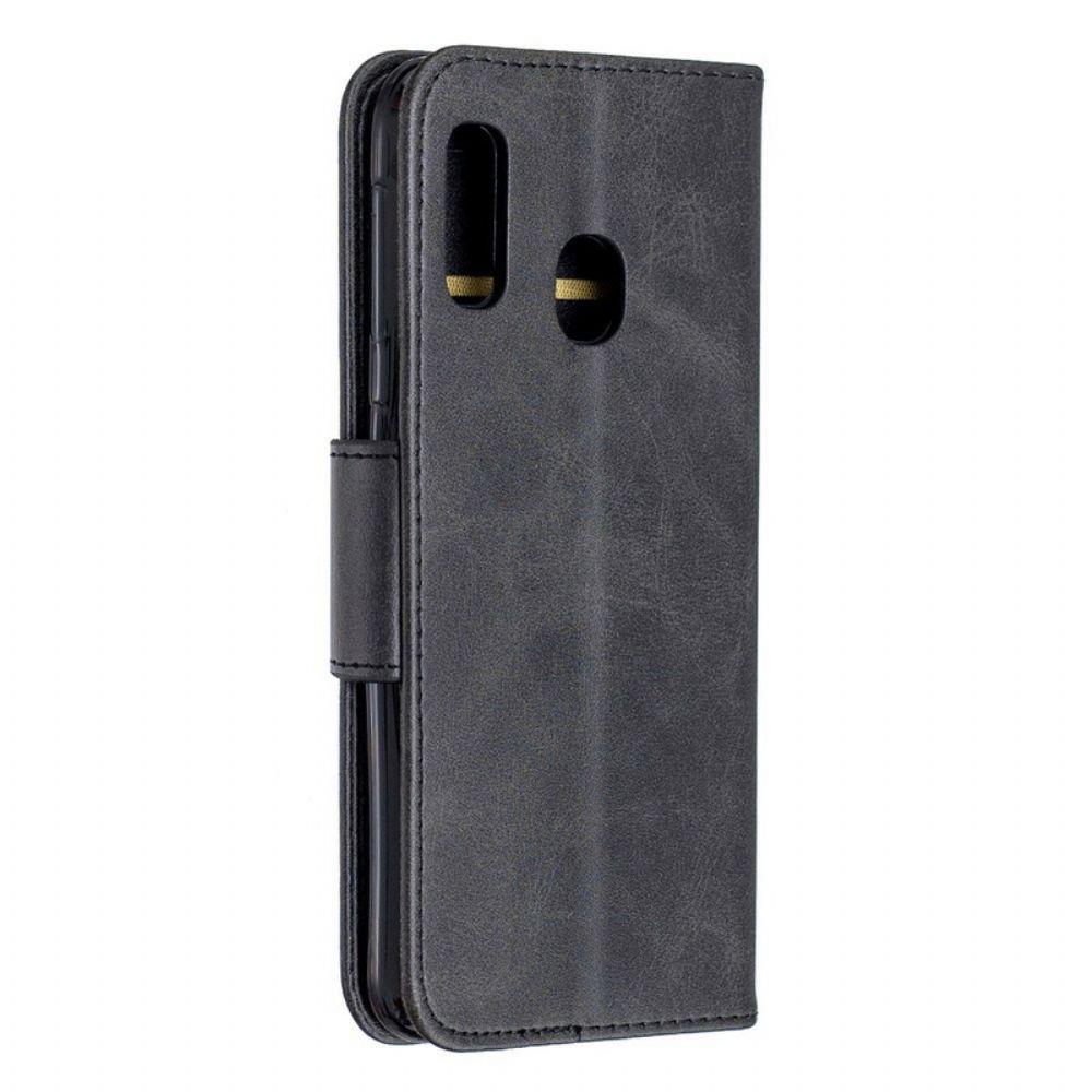 Flip Case Für Samsung Galaxy A20e Flip Case Glatter Schräglappen