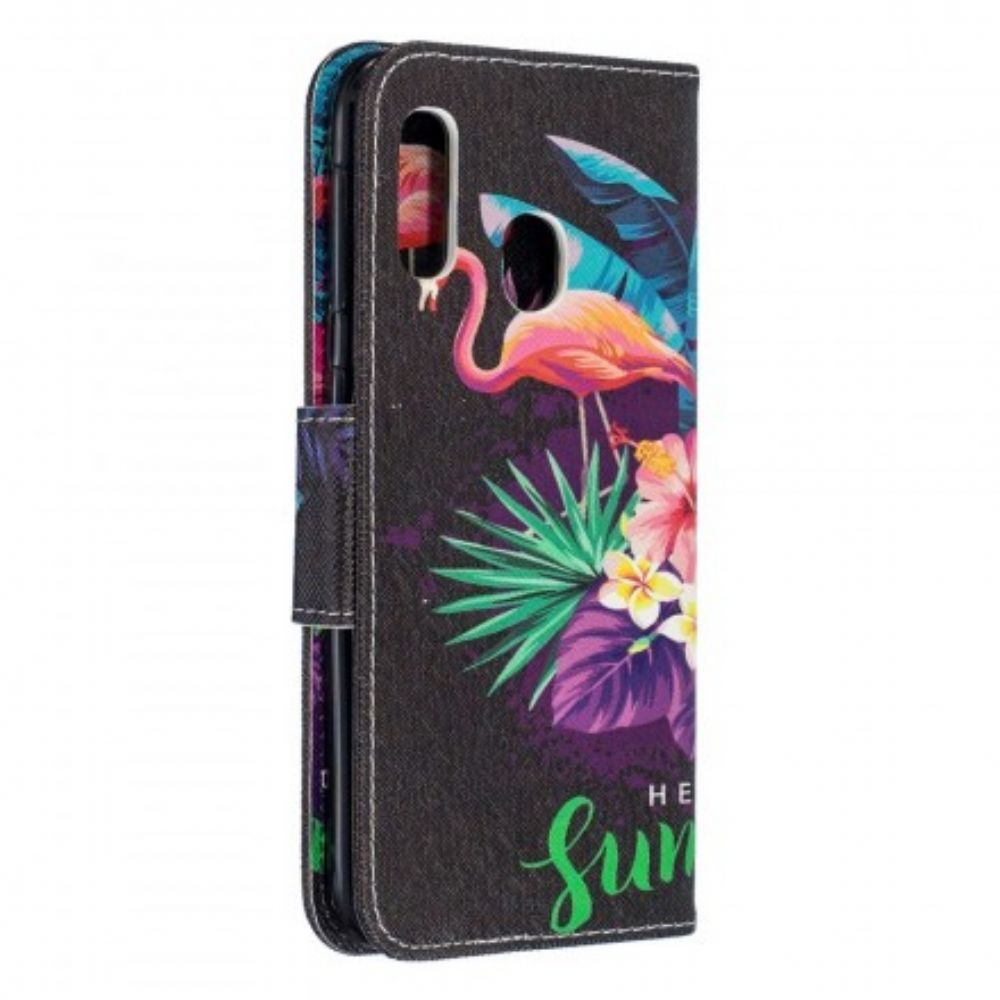 Flip Case Für Samsung Galaxy A20e Hallo Sommer