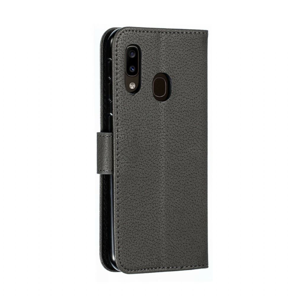 Flip Case Für Samsung Galaxy A20e Kunstleder Lebe Deinen Traum