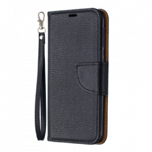 Flip Case Für Samsung Galaxy A20e Flip Case Litschi-klappe Schräg